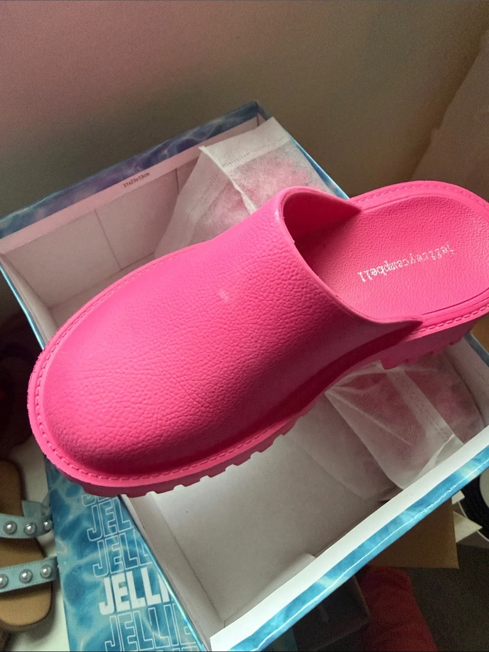 Jeffrey Campbell Hot Pink Platform Clog Sandals